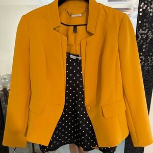 Gold blazer with matching reversible tank